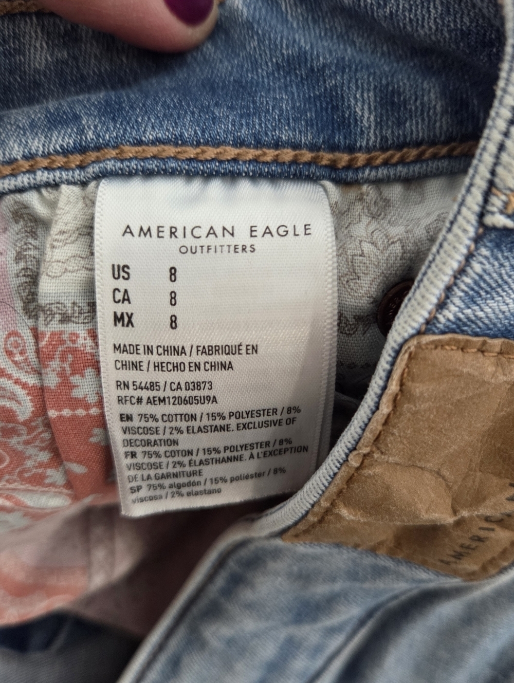 American Eagle Outfitters Light Blue Distressed Denim Cutoff Shorts - Picture 2 of 7